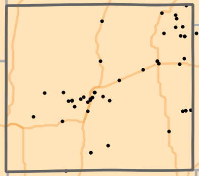 Level III Ecoregion locality map for Sullivan County, Missouri