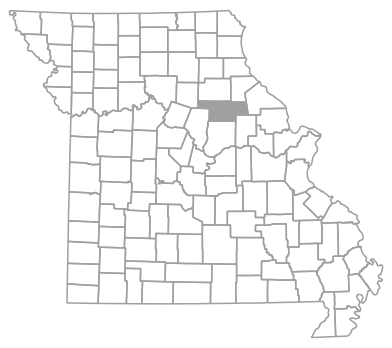 Locator map for Audrain County, Missouri