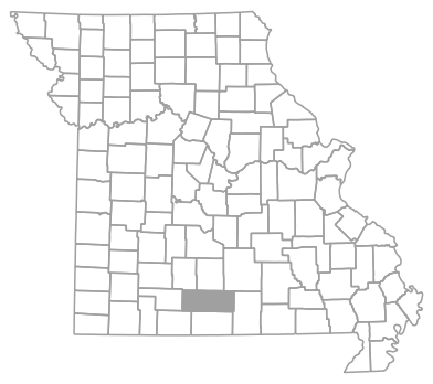 Locator map for Douglas County, Missouri