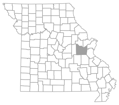 Locator map for Franklin County, Missouri