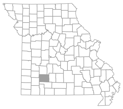 Locator map for Greene County, Missouri