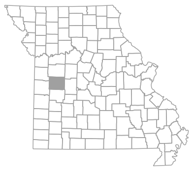 Locator map for Henry County, Missouri