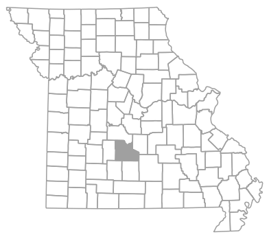 Locator map for Laclede County, Missouri