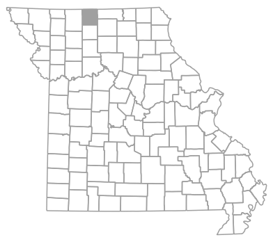 Locator map for Mercer County, Missouri