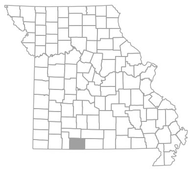 Locator map for Taney County, Missouri