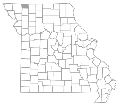 Locator map for Worth County, Missouri