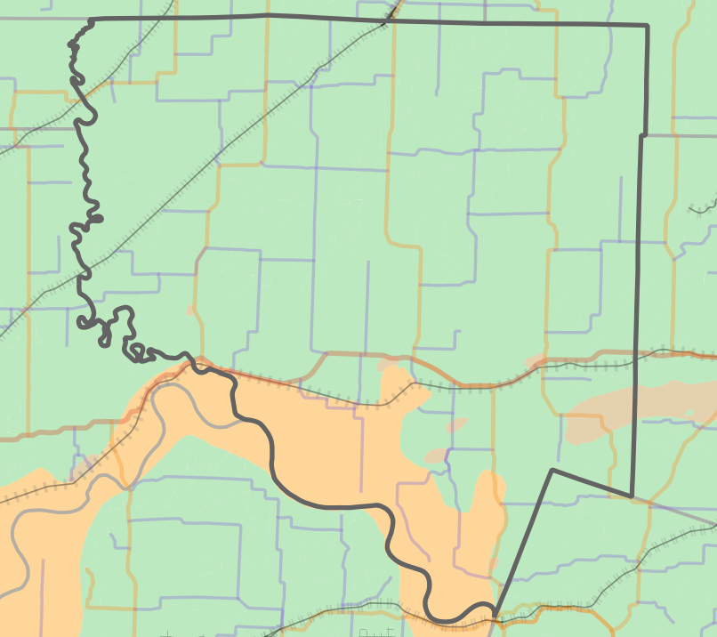 Geology locality map for Chariton County, Missouri
