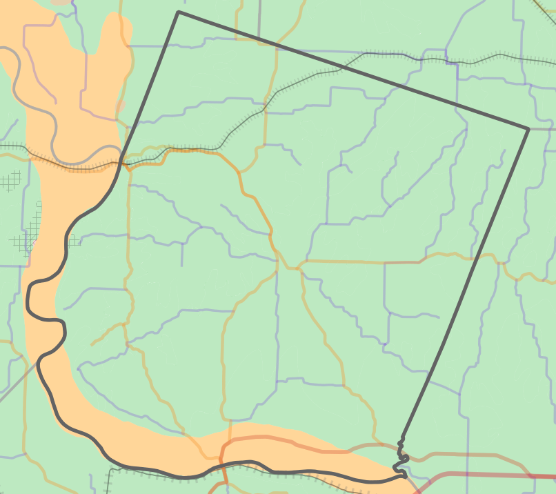 Geology locality map for Howard County, Missouri