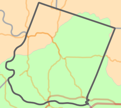 Level I Ecoregion locality map for Howard County, Missouri