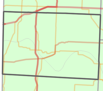 Natural divisions and sections locality map for Newton County, Missouri