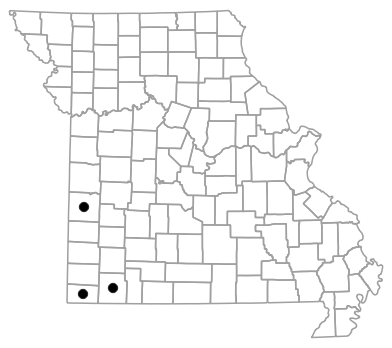 County map for Phrynosoma cornutum (Texas Horned Lizard)