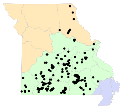 Ecological Drainage Units map for Graptemys geographica (Northern Map Turtle)