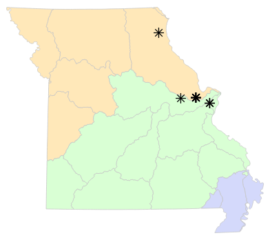 Ecological Drainage Units map for Sistrurus catenatus (Eastern Massasauga)
