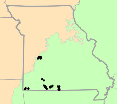 Level I Ecoregions map for Sonora episcopa (Great Plains Groundsnake)