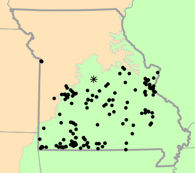 Level I Ecoregions map for Tantilla gracilis (Flat-headed Snake)