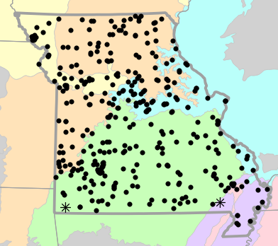 Level III Ecoregions map for Chelydra serpentina (Snapping Turtle)