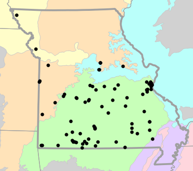 Level III Ecoregions map for Pantherophis emoryi (Great Plains Ratsnake)