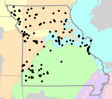 Level III Ecoregions map for Pseudacris maculata (Boreal Chorus Frog)