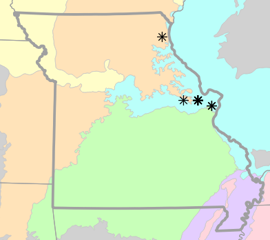 Level III Ecoregions map for Sistrurus catenatus (Eastern Massasauga)