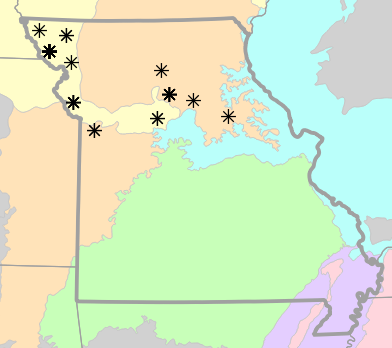Level III Ecoregions map for Sistrurus tergeminus (Prairie Massasauga)