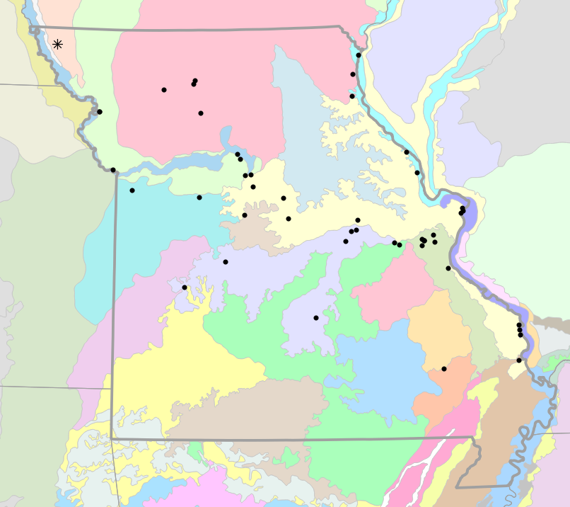 Level IV Ecoregions map for Apalone mutica (Midland Smooth Softshell)