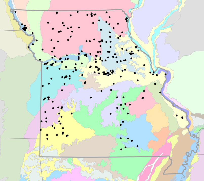 Level IV Ecoregions map for Chrysemys picta (Western Painted Turtle)