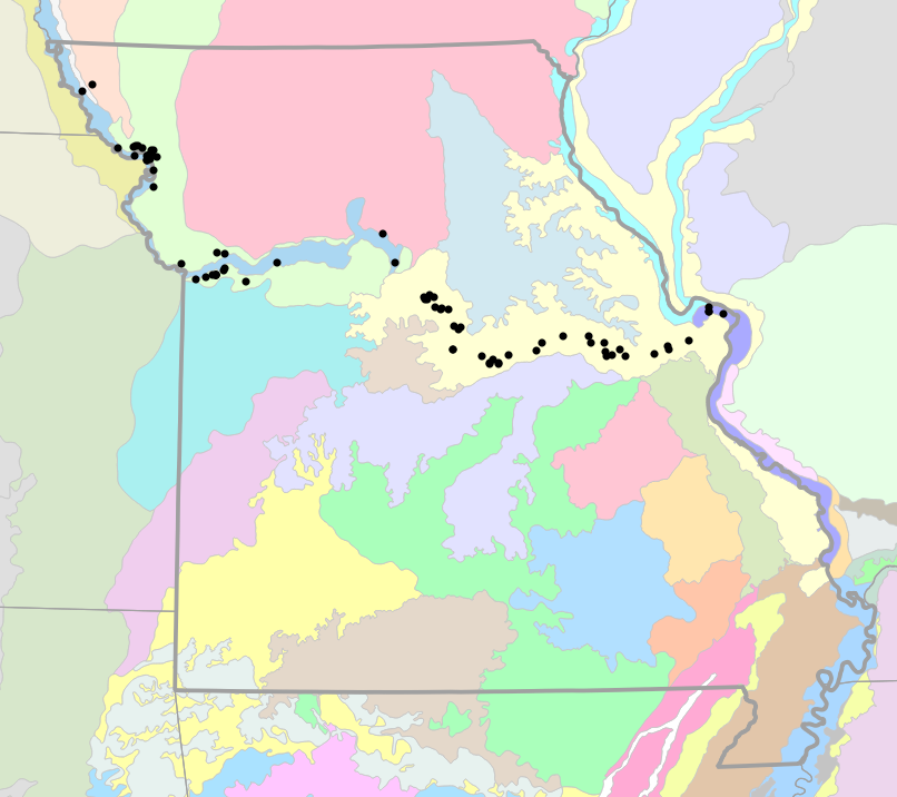 Level IV Ecoregions map for Spea bombifrons (Plains Spadefoot)