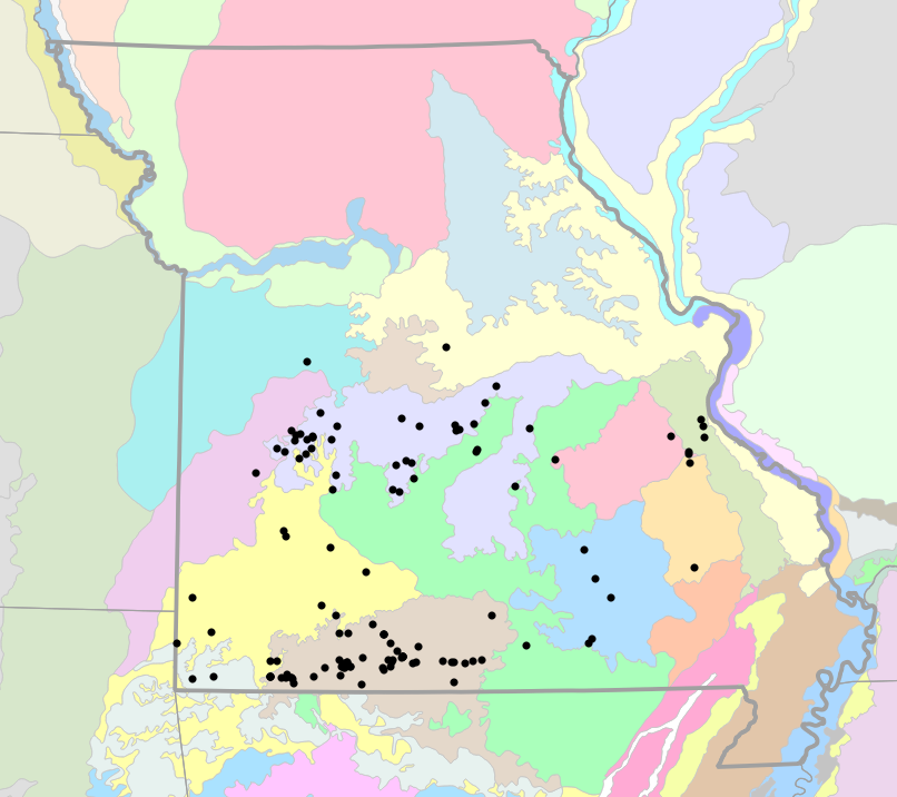 Level IV Ecoregions map for Virginia striatula (Rough Earthsnake)