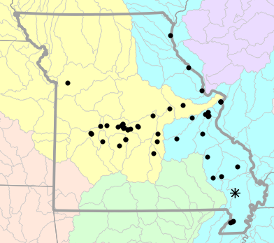 Major watersheds map for Necturus maculosus (Mudpuppy)