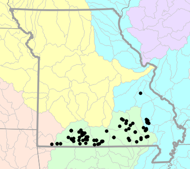 Major watersheds map for Sistrurus miliarius (Western Pygmy Rattlesnake)