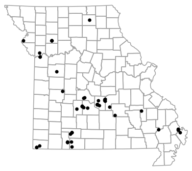 Map of records for 1954