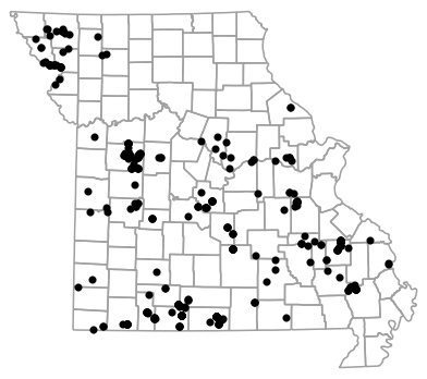Map of records for 1976