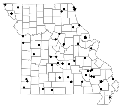 Map of records for 1979